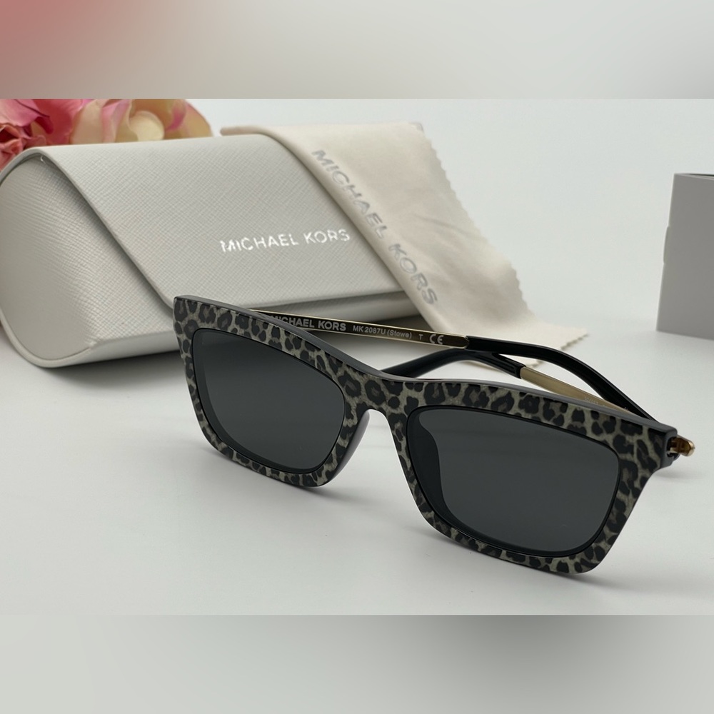 Michael Kors Leopard Print Sunglasses - Picture 10 of 16